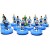 Subbuteo Andrew Table Soccer Coventry City 1987 FA Cup Winners on Classic Hasbro Bases